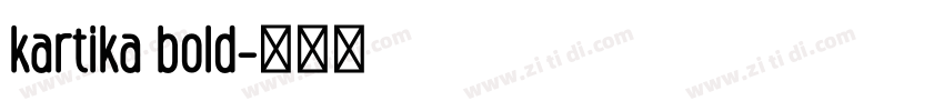 kartika bold字体转换